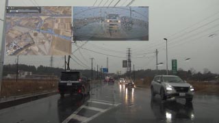 雪の降った車載動画 水戸北→桜川筑西